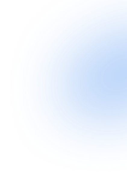 Decorative blue gradient glow