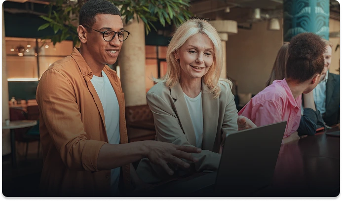 Agency team collaborating