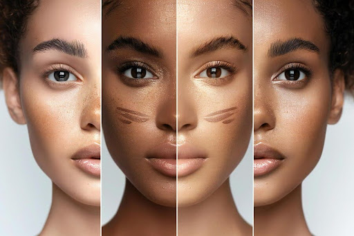 AI face change video for beauty industry