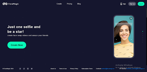 Facemagic AI face swap free