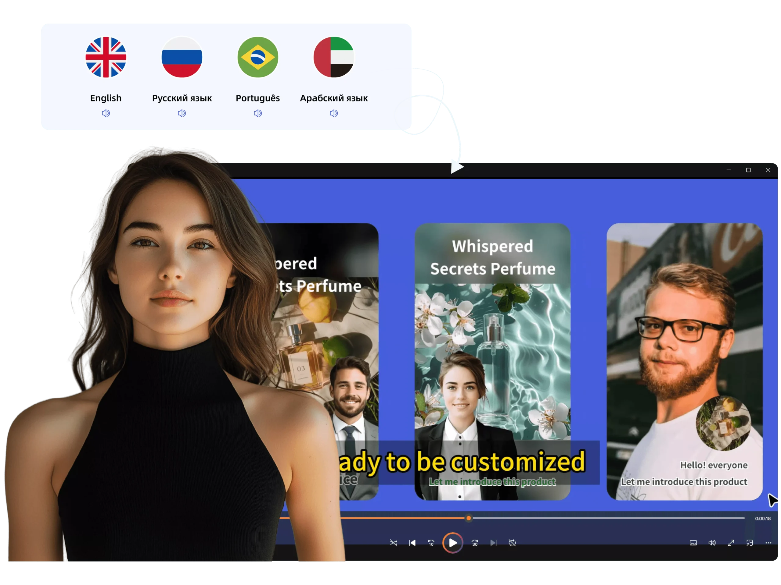 Translate Video to Any Languages by AI