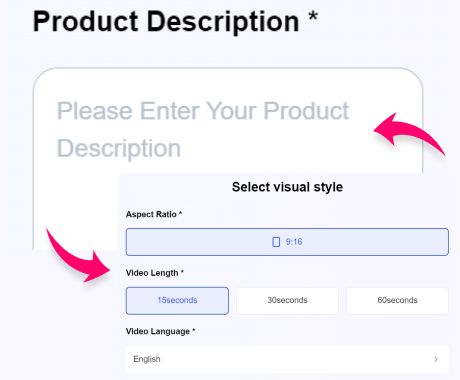 Turn Product Description Text to Video Ads