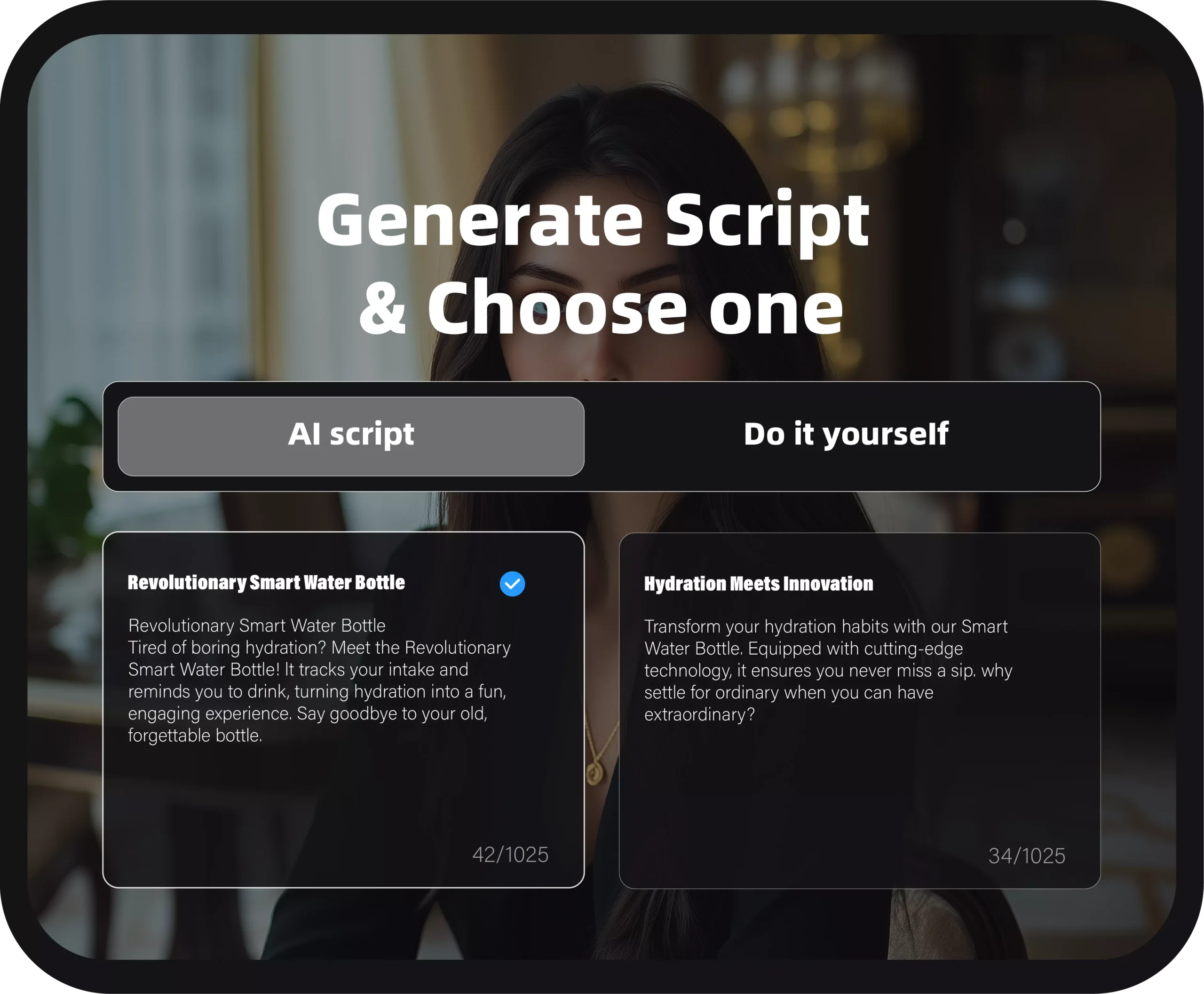 Generate Scirpt & Choose one