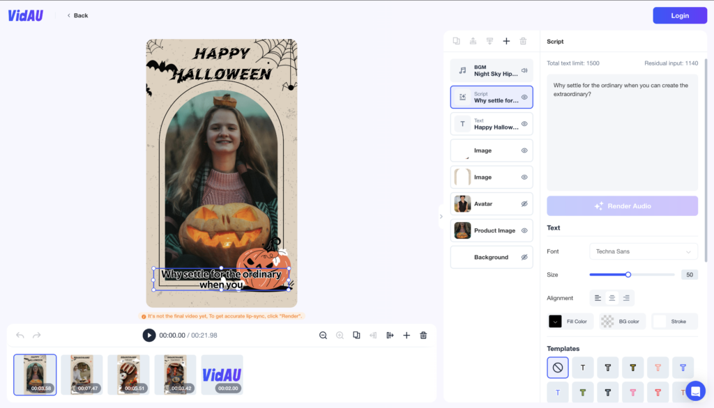 Halloween ads features