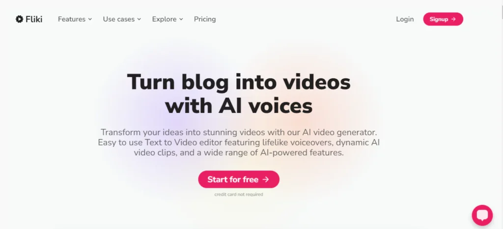 Fliki Text to Video AI