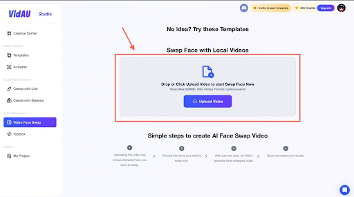 VidAU Free Face Swap AI