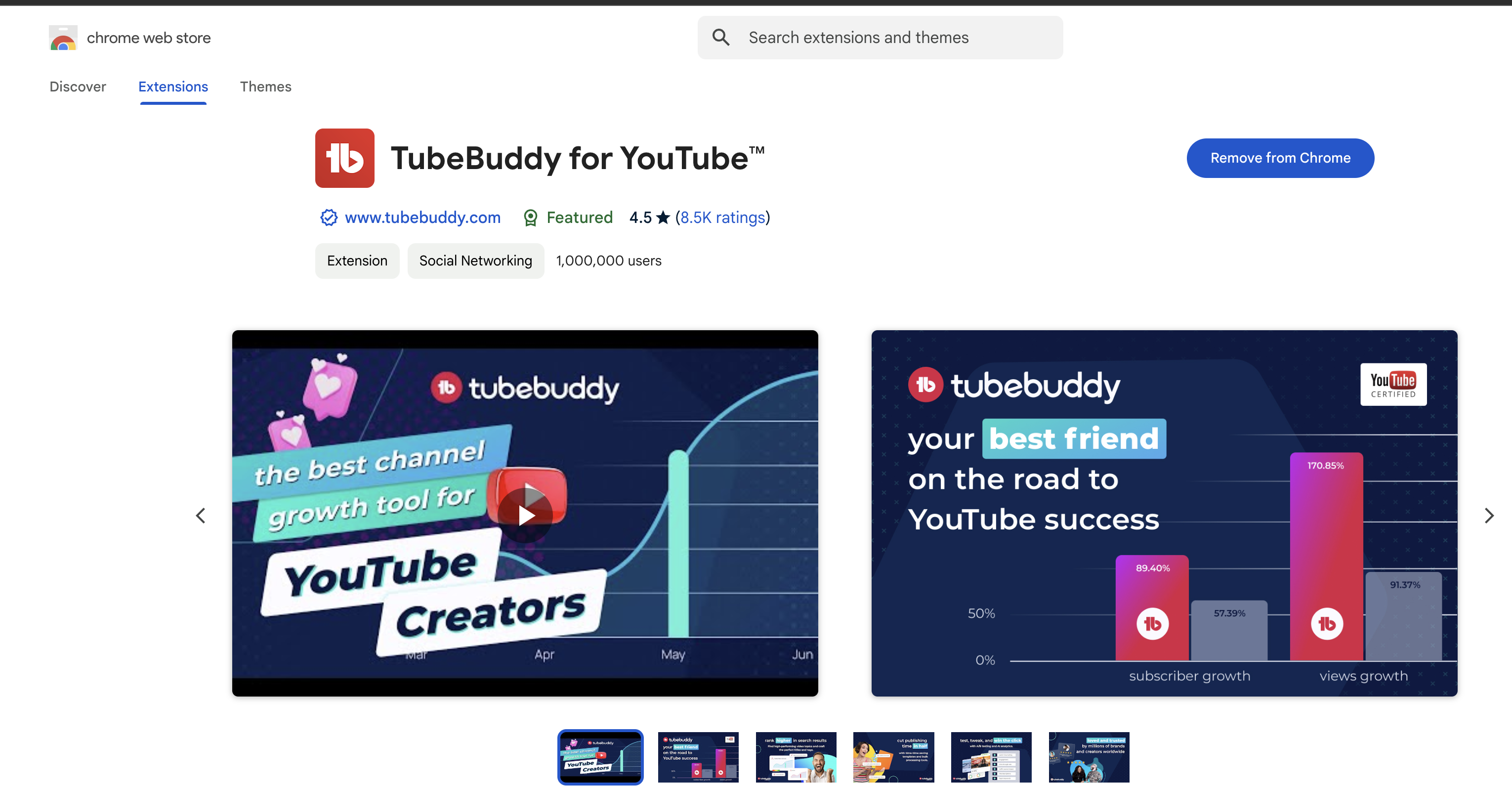 tubebuddy chrome AI extension