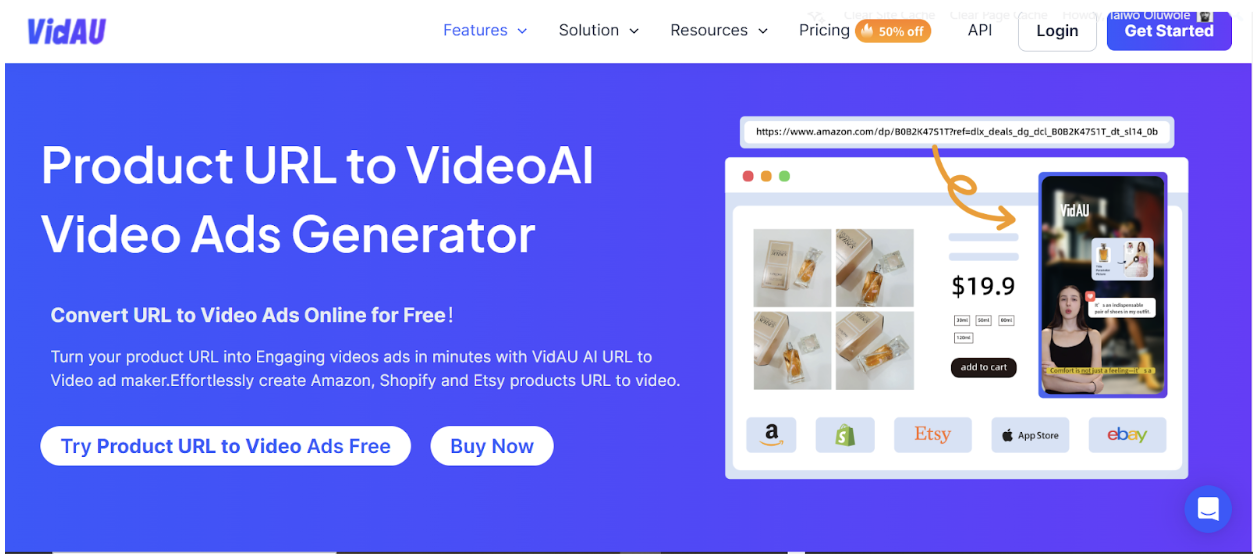 VidAU URL to video vs Kaiber AI.