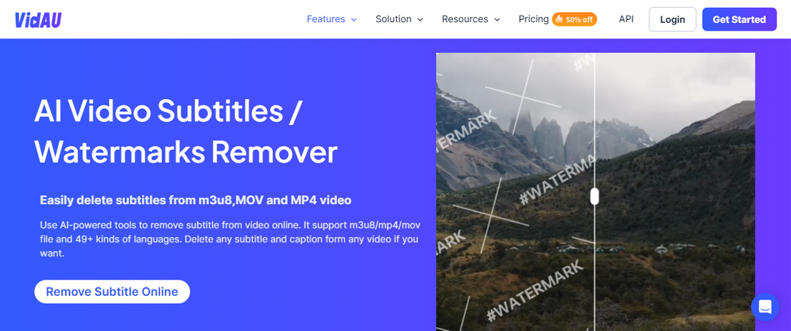  VidAU Watermark Remover For Video