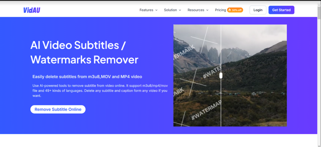 How to use VidAU Video subtitle remover