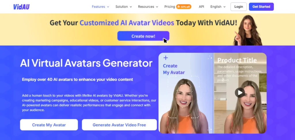 VidAU AI Avatar Generator