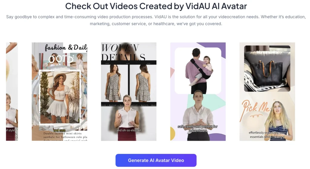 VidAU's avatar ai