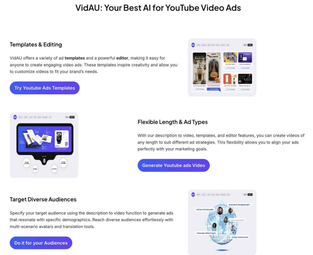 YouTube library in Video Ads Creator AI 