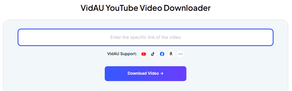 Paste the YouTube Video URL