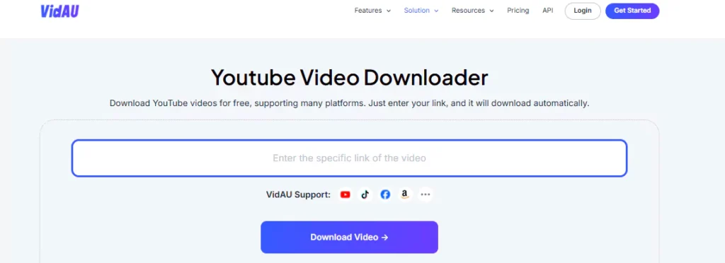 VidAU’s YouTube Video Downloader