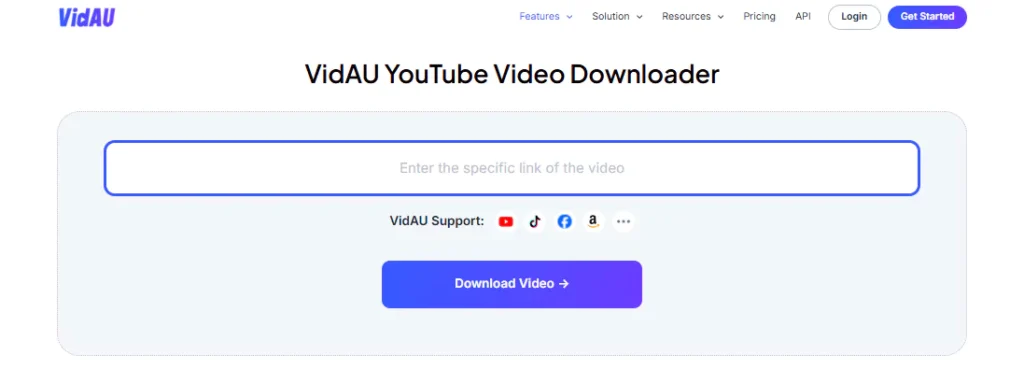 VidAU’s YouTube Video Downloader