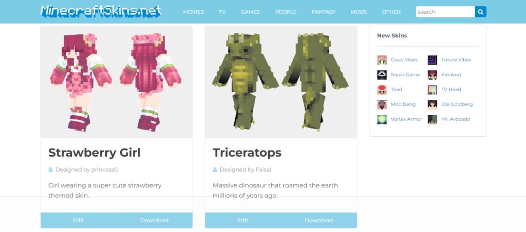 Minecraft skins